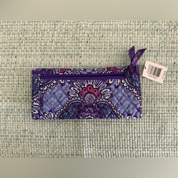 Vera Bradley Trifold Wallet in Lilac Tapestry - Picture 2 of 4